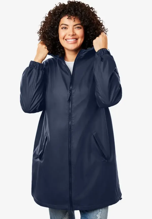 Hooded Slicker Raincoat