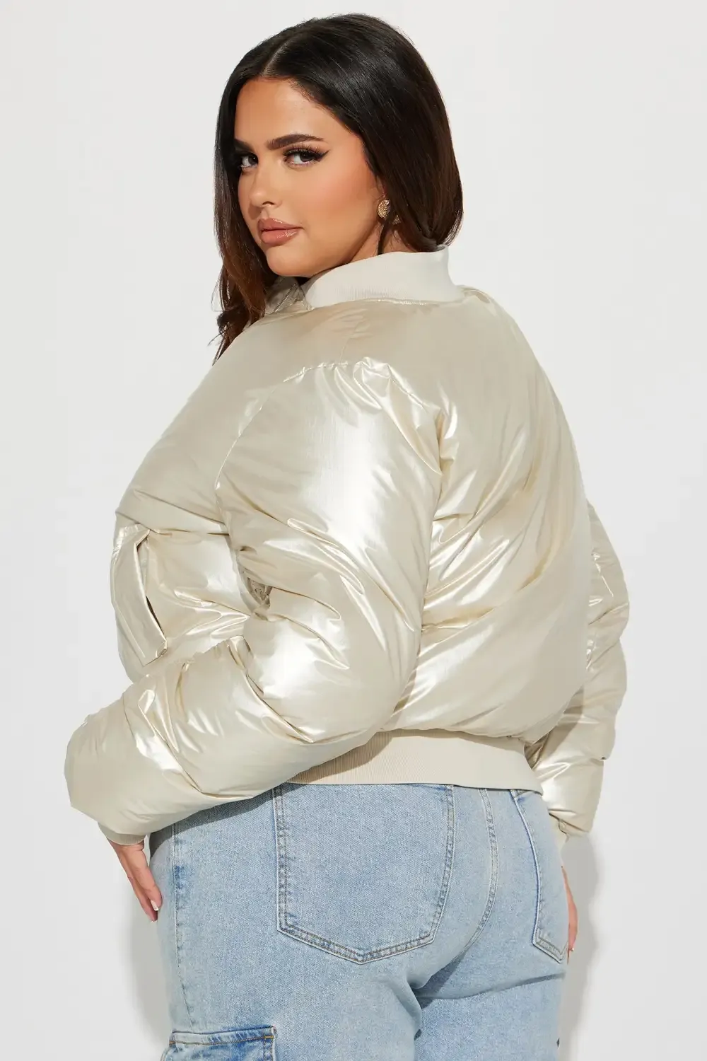 Tap Out Puffer Jacket - Cream