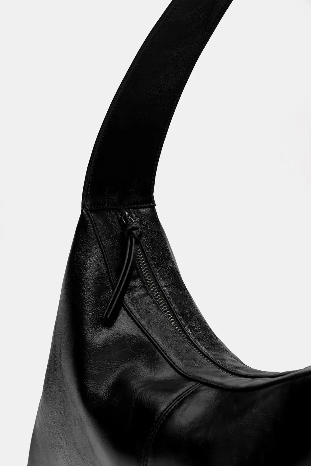 Bolso shopper efecto piel