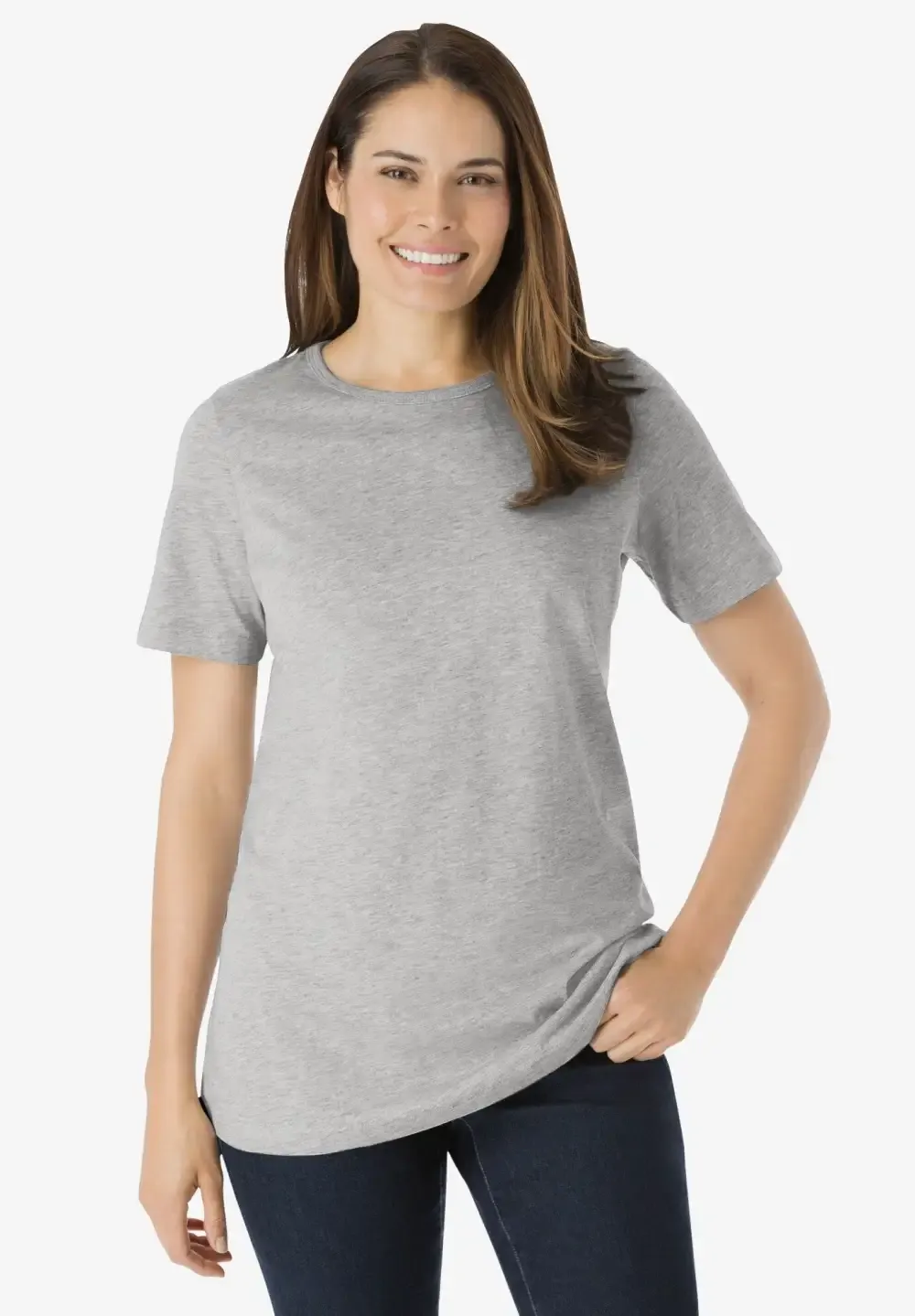 Perfect Short-Sleeve Crewneck Tee