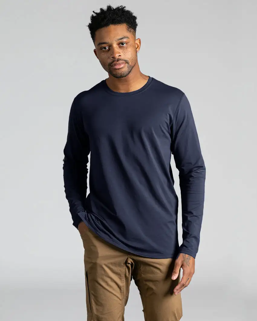 Long Sleeve: Lux Split Hem
