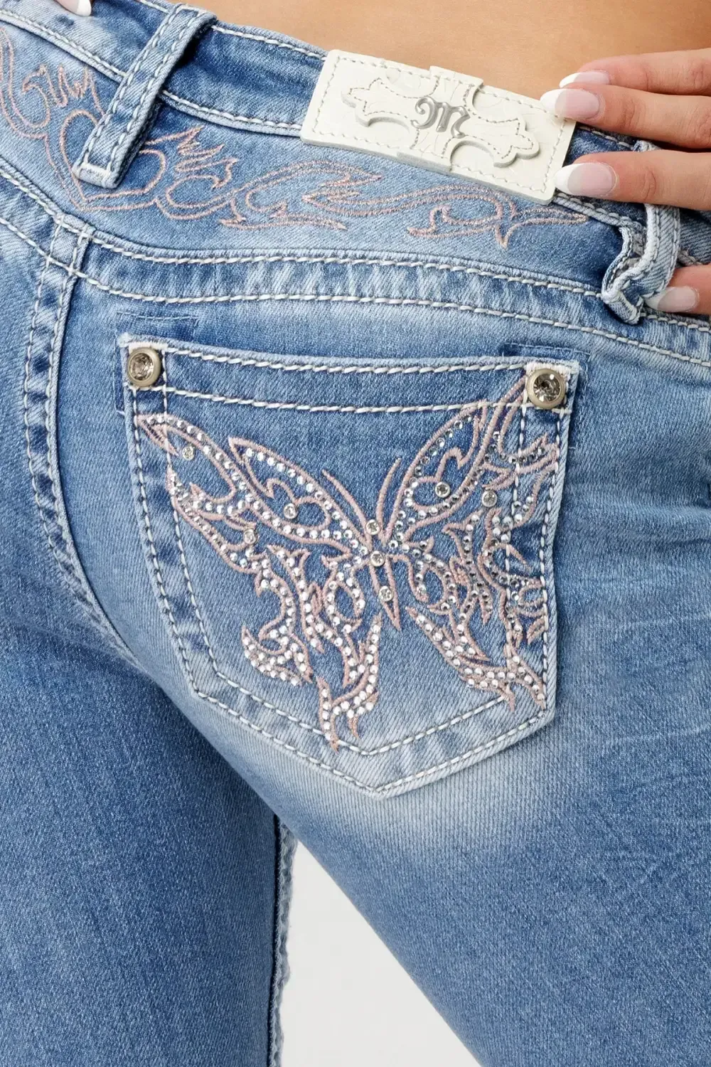 Euphoric Butterfly Bootcut Jeans
