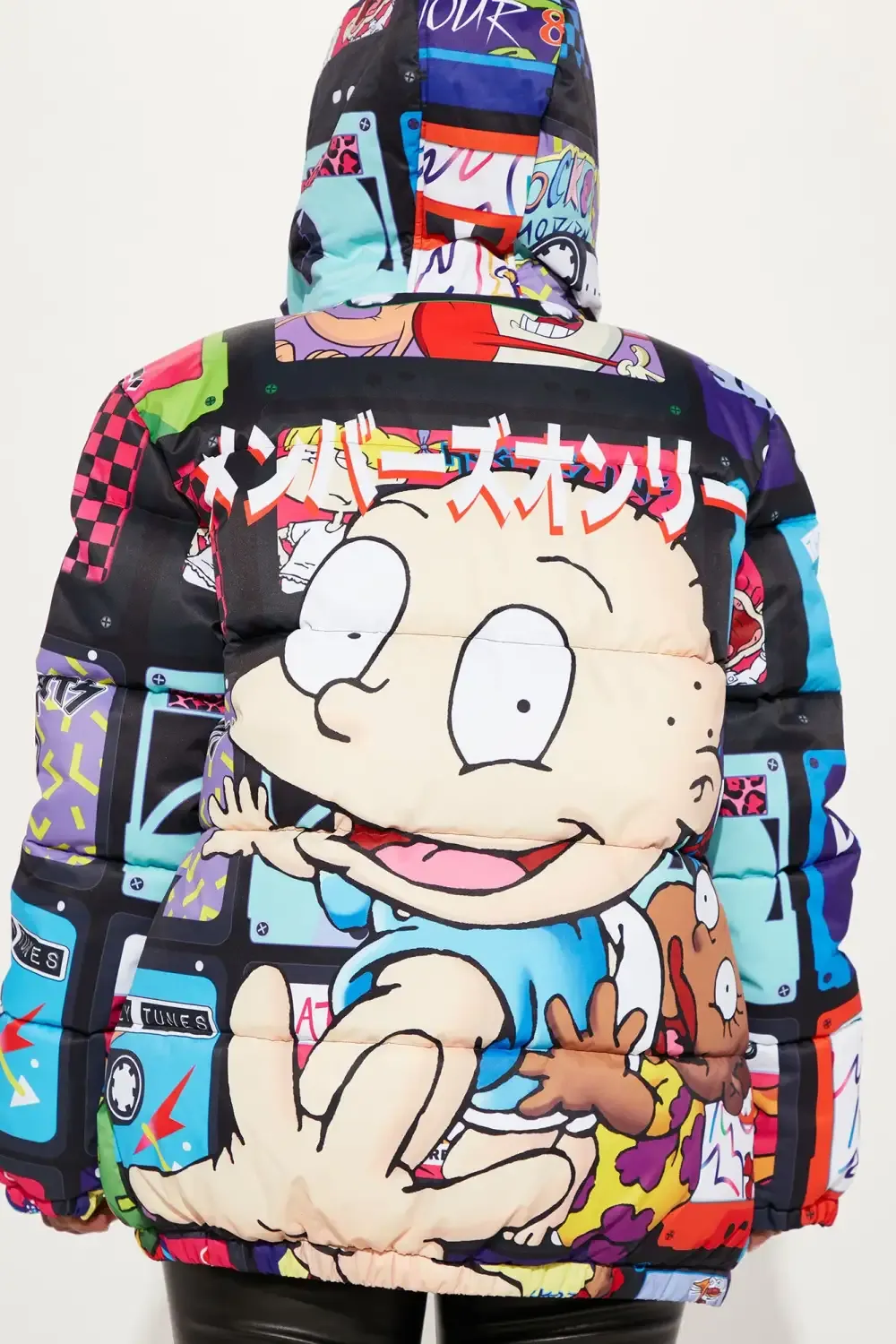 Rugrats Puffer Jacket - Black/combo