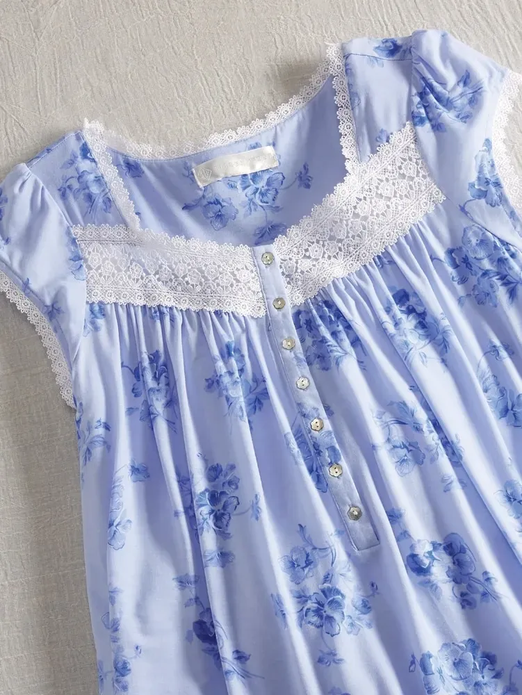 Eileen West Pretty Pansies Modal Nightgown