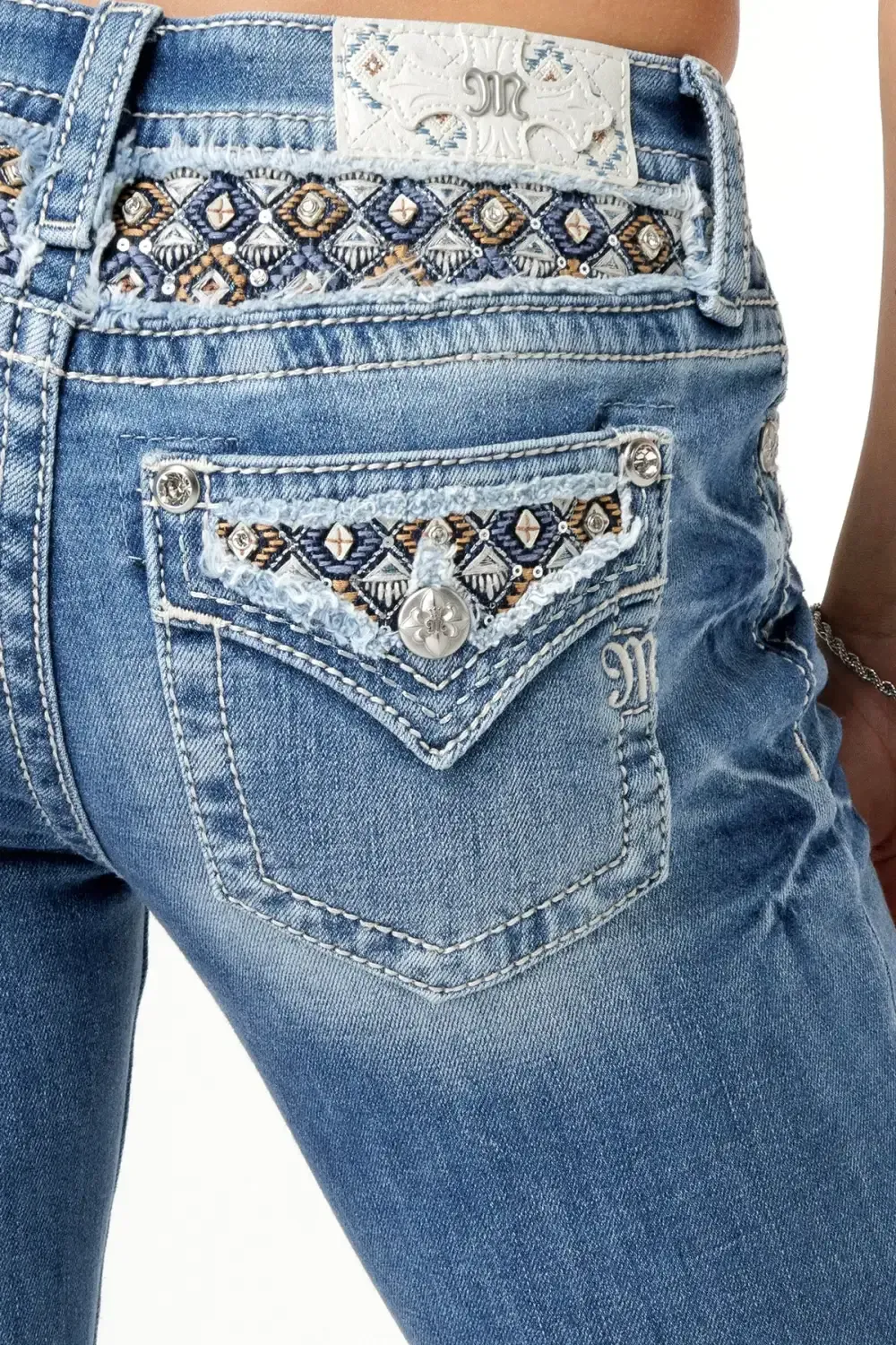 Stitched to Topaz Bootcut Jeans