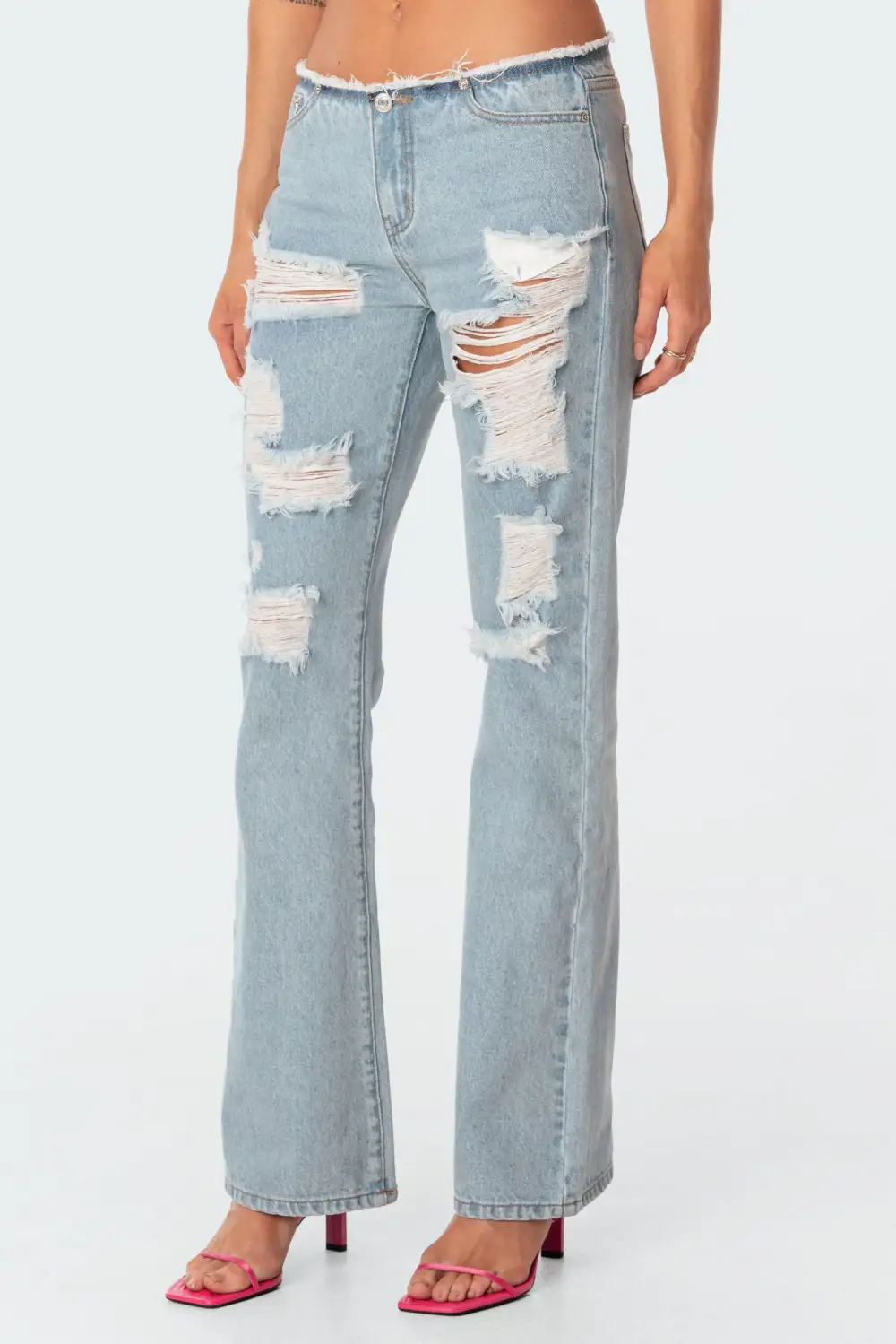 Bindi Low-Rise Ripped Jeans