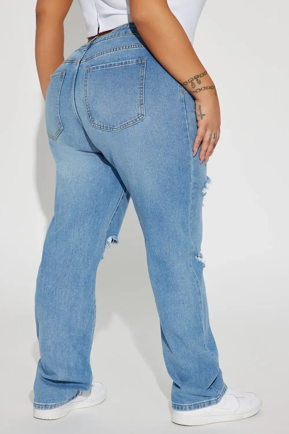 Better Believe It Low Rise Non Stretch Straight Leg Jean - Medium Wash