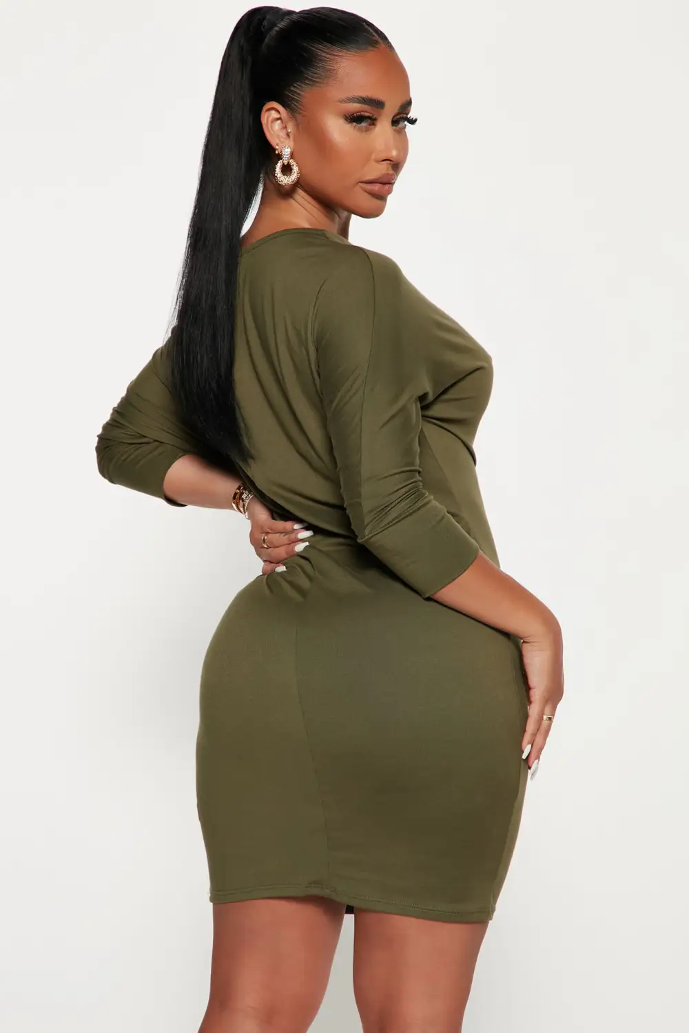 Trina Mini Dress - Olive