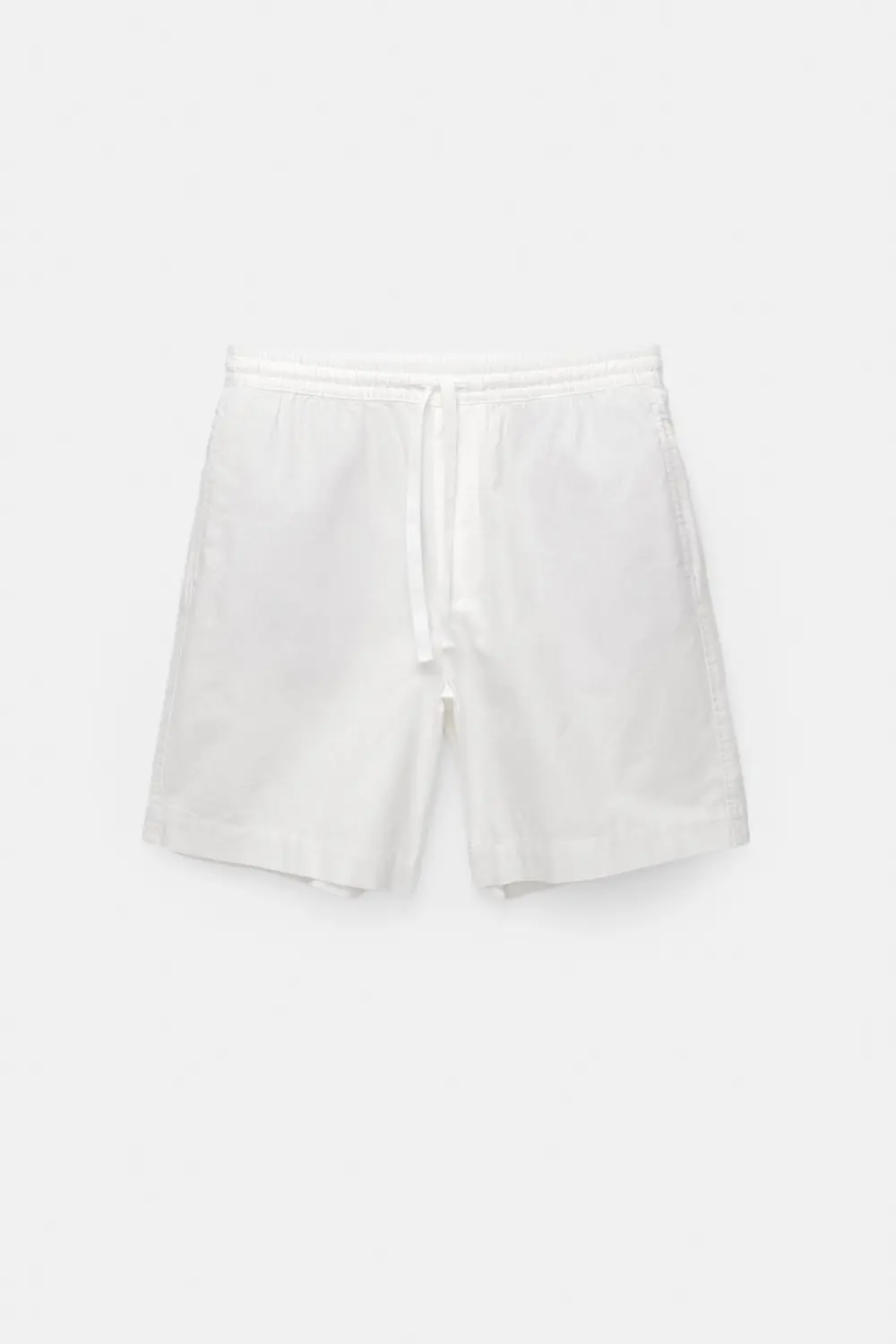 Linen blend jogger Bermuda shorts