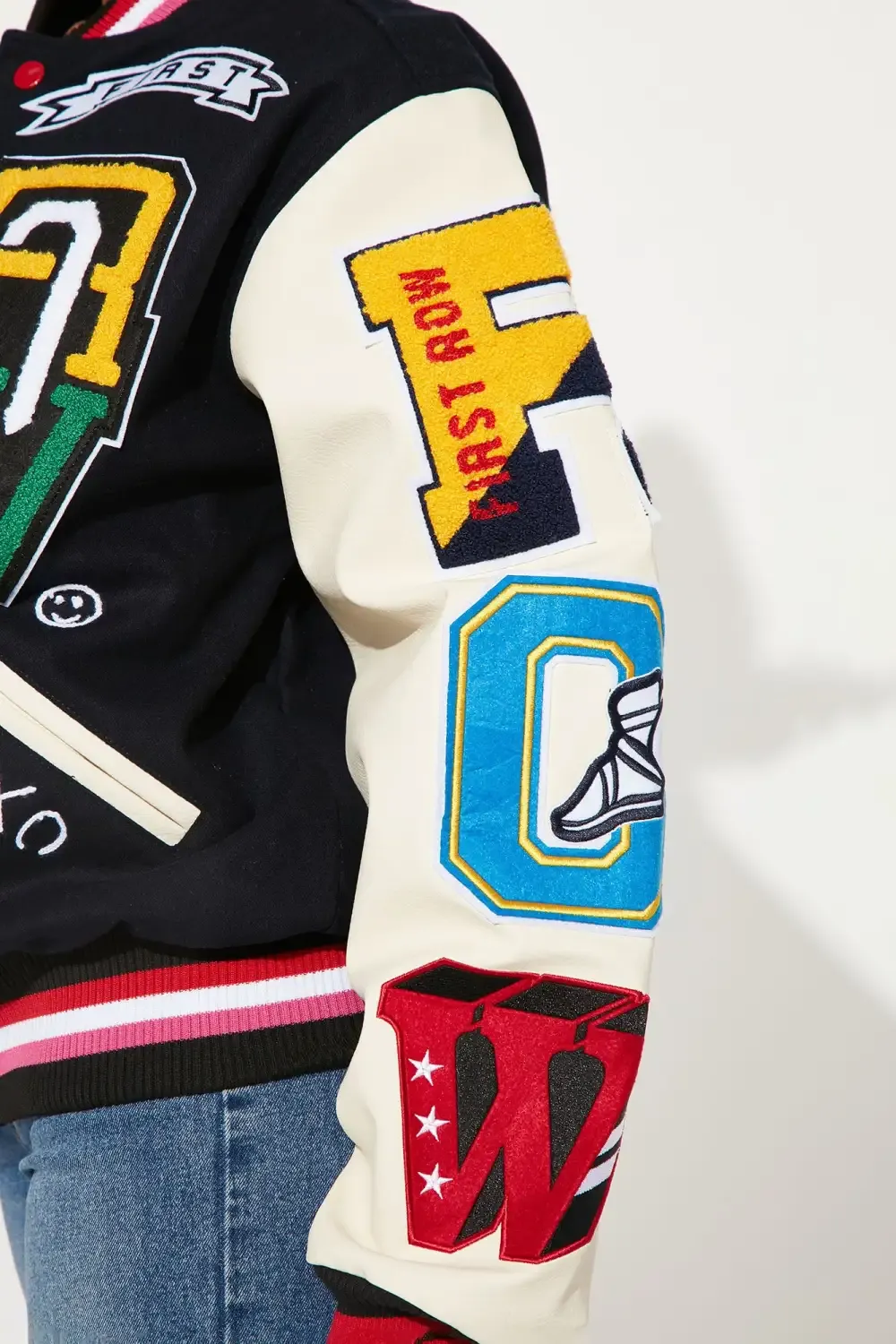Keep Things Simple Varsity Jacket - Navy