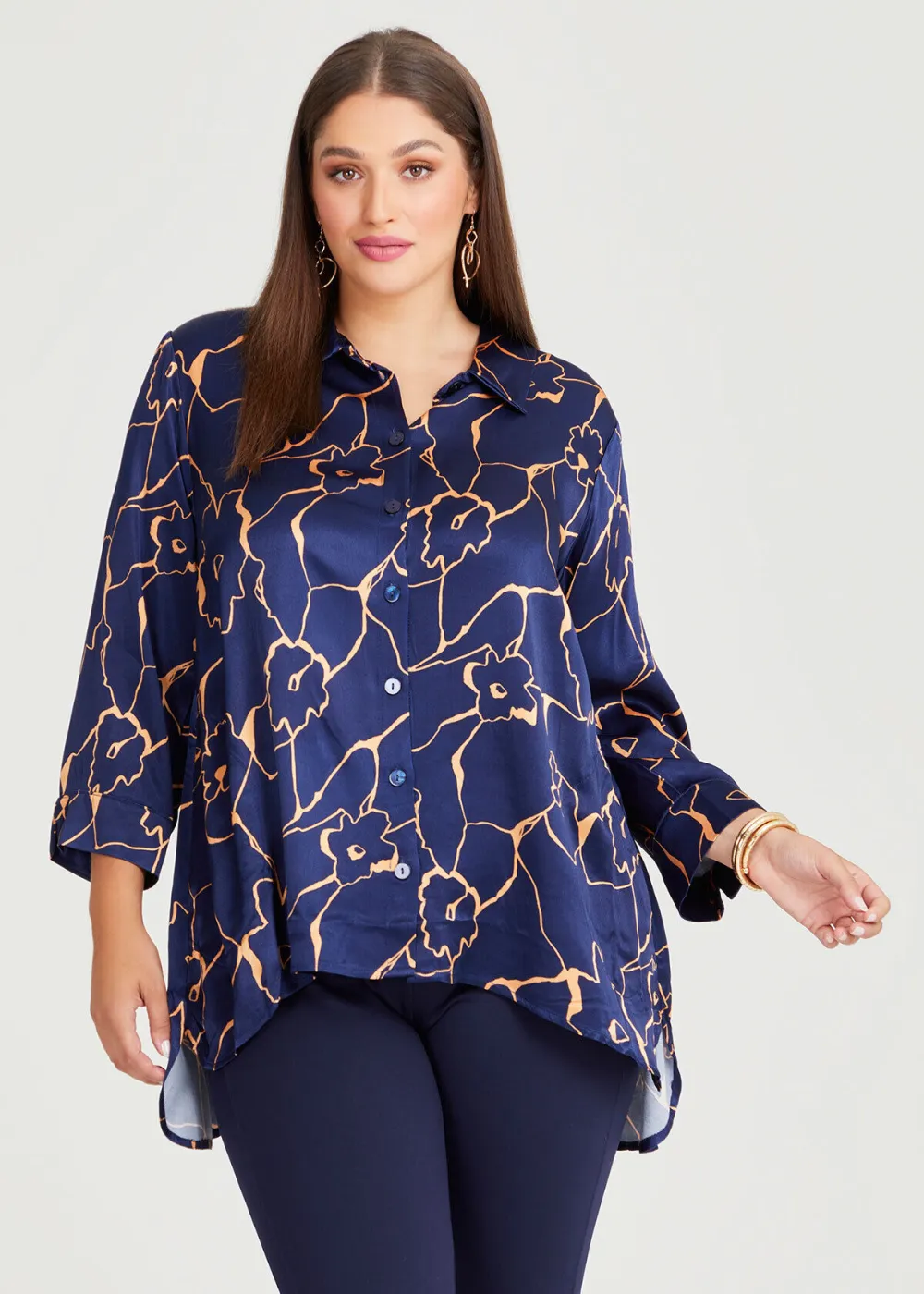 Satin Bloom Shirt