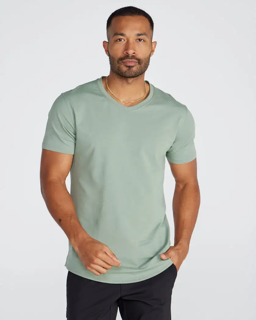 Drop-Cut V-Neck: Lux