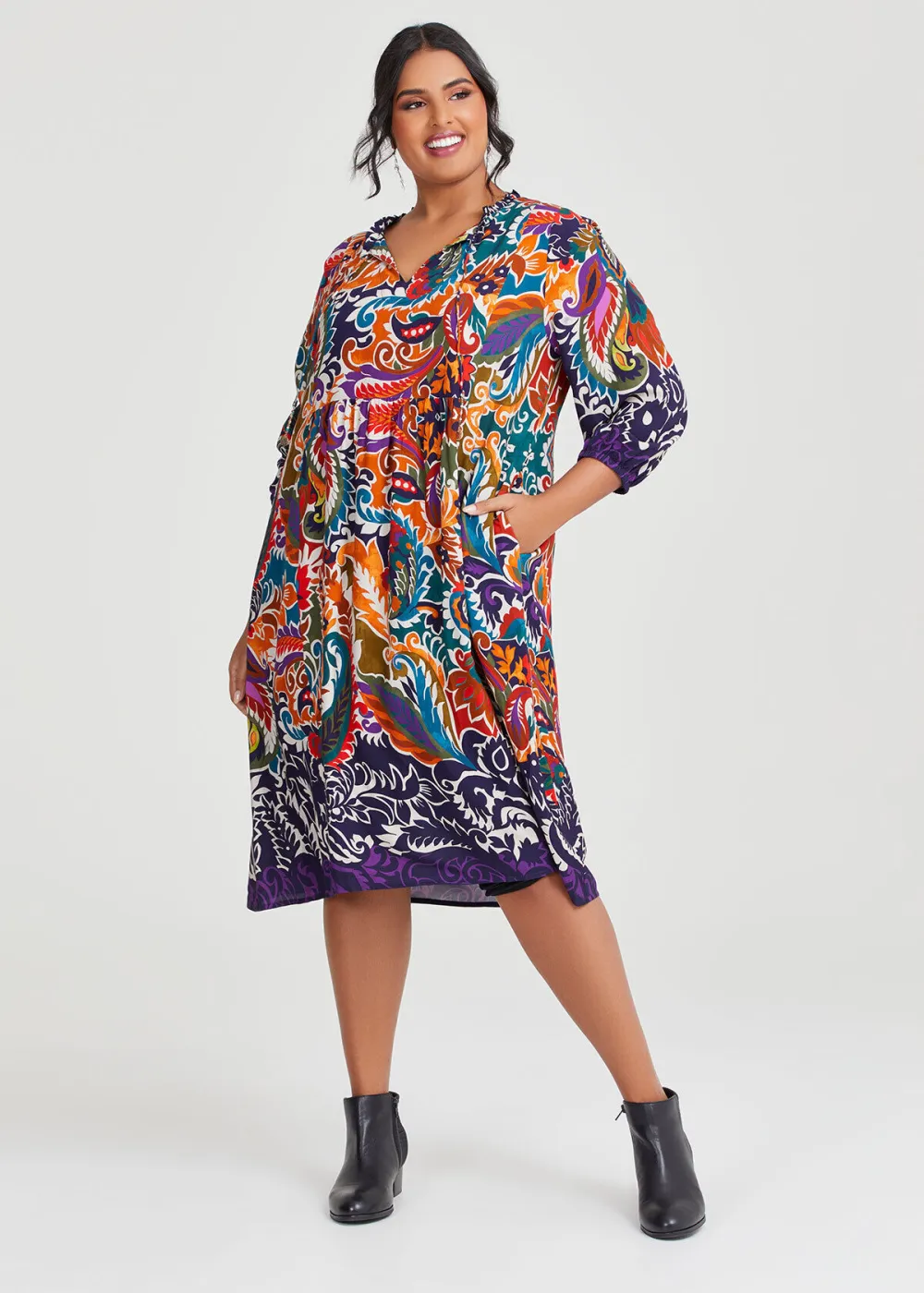 Natural Winter Hues Dress