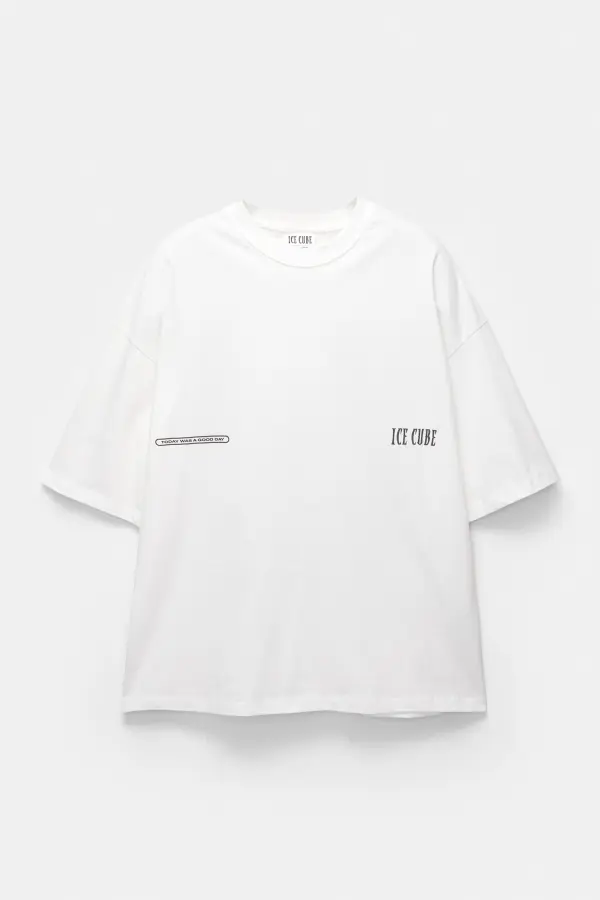 “Ice Cube” white T-shirt
