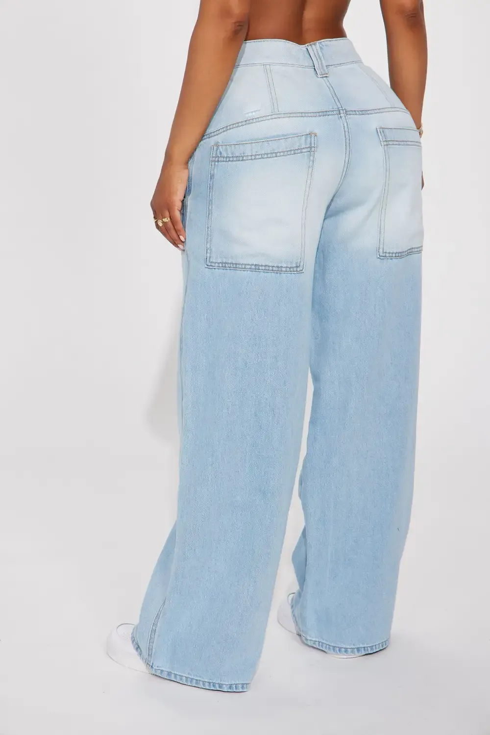 The Party's Over Baggy Jeans - Light Wash