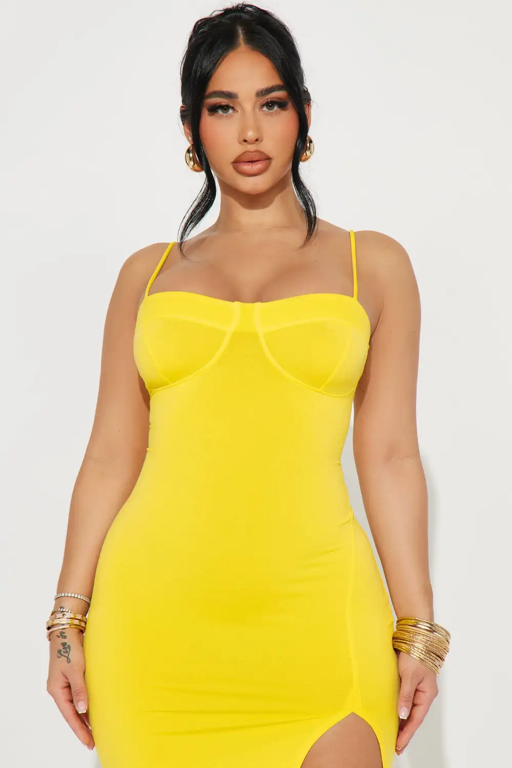 Diana Cami Midi Dress - Yellow