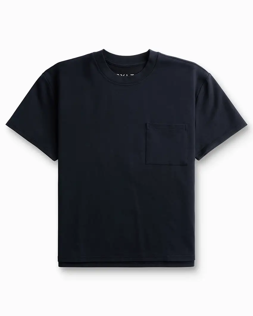 Lux Relaxed Split Hem Pocket Tee