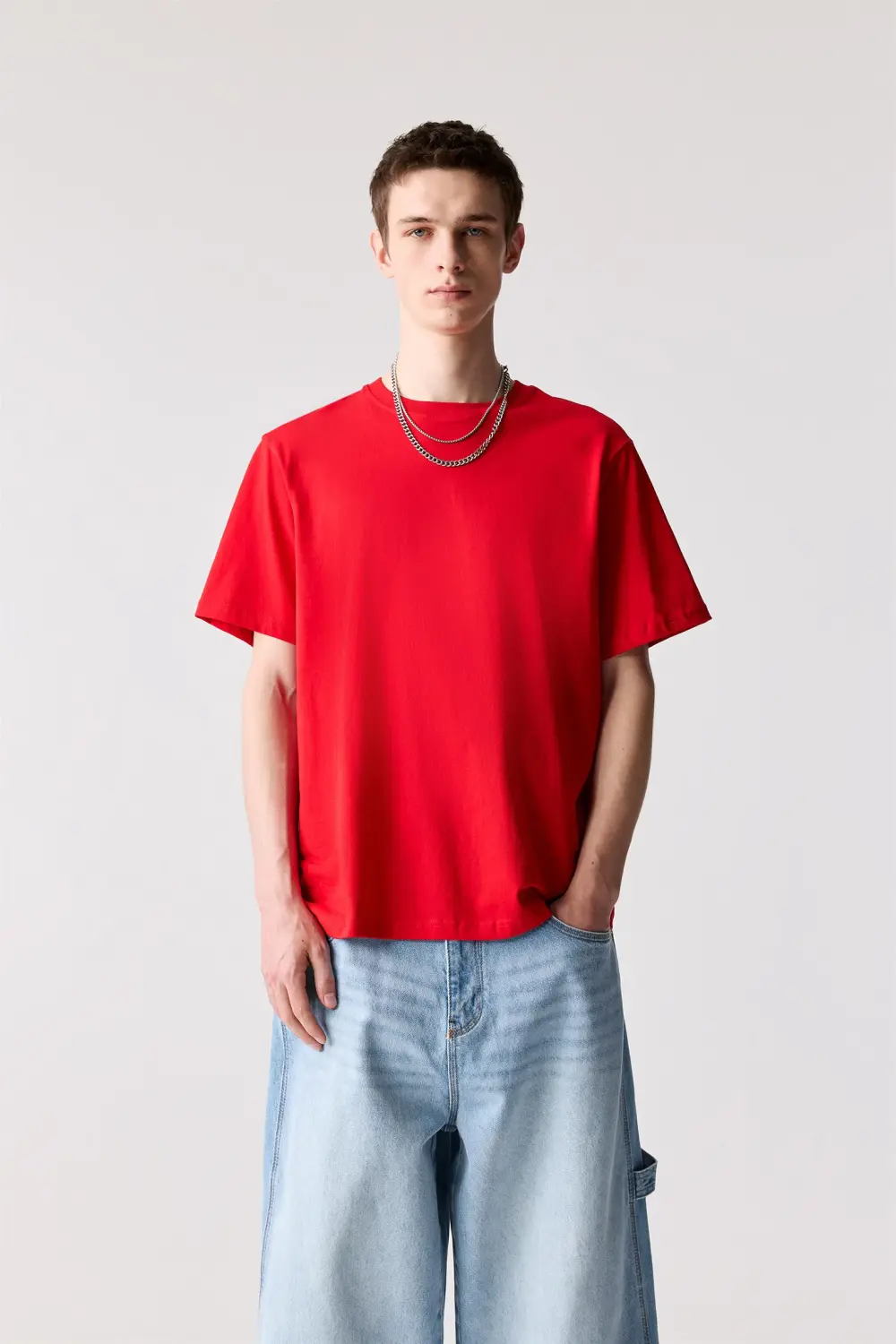 Basic short sleeve cotton T-shirt