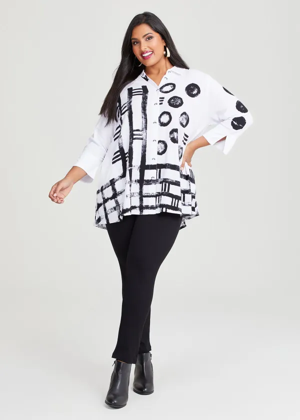 Zip Back Natural Shirt