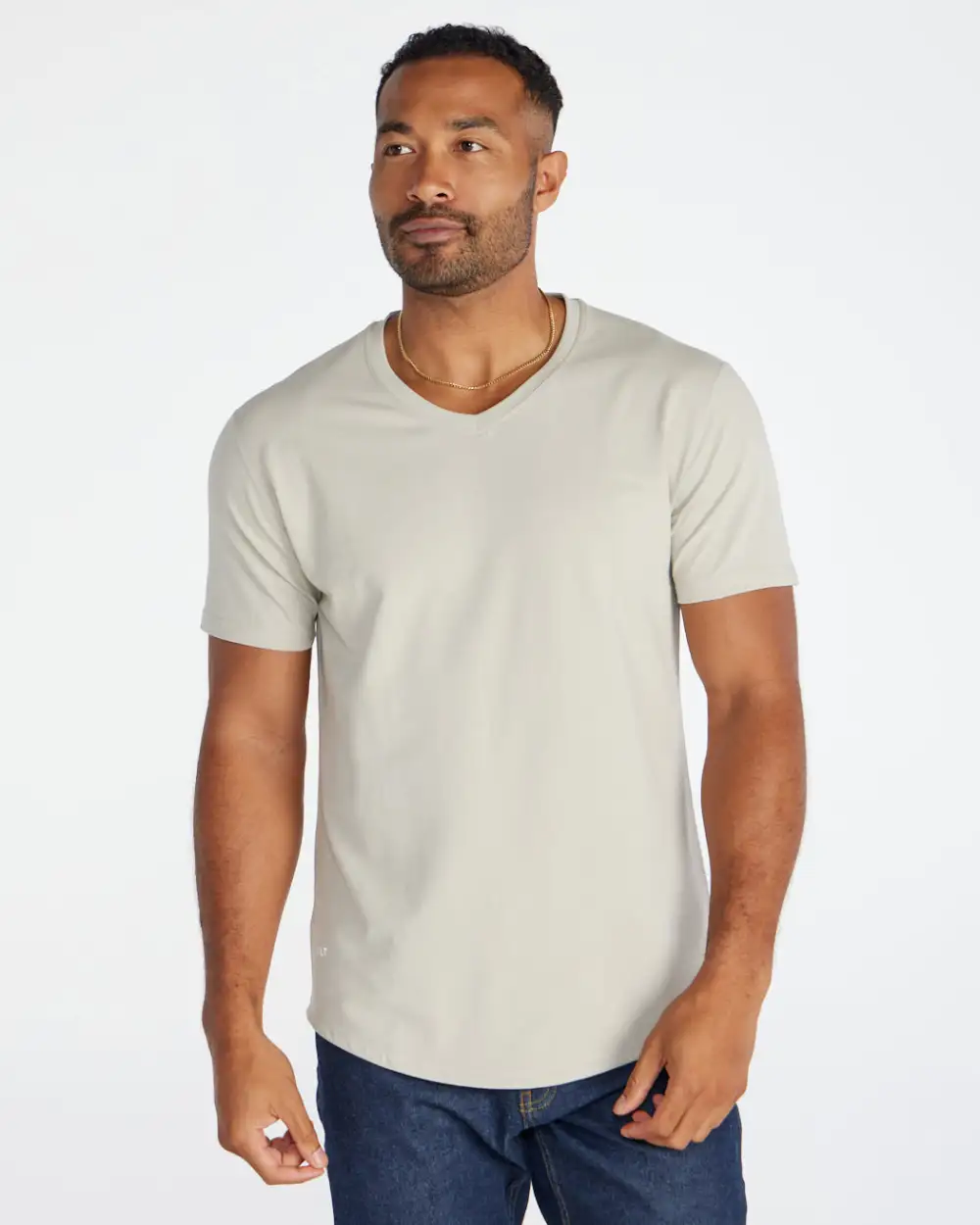 Drop-Cut V-Neck: Lux