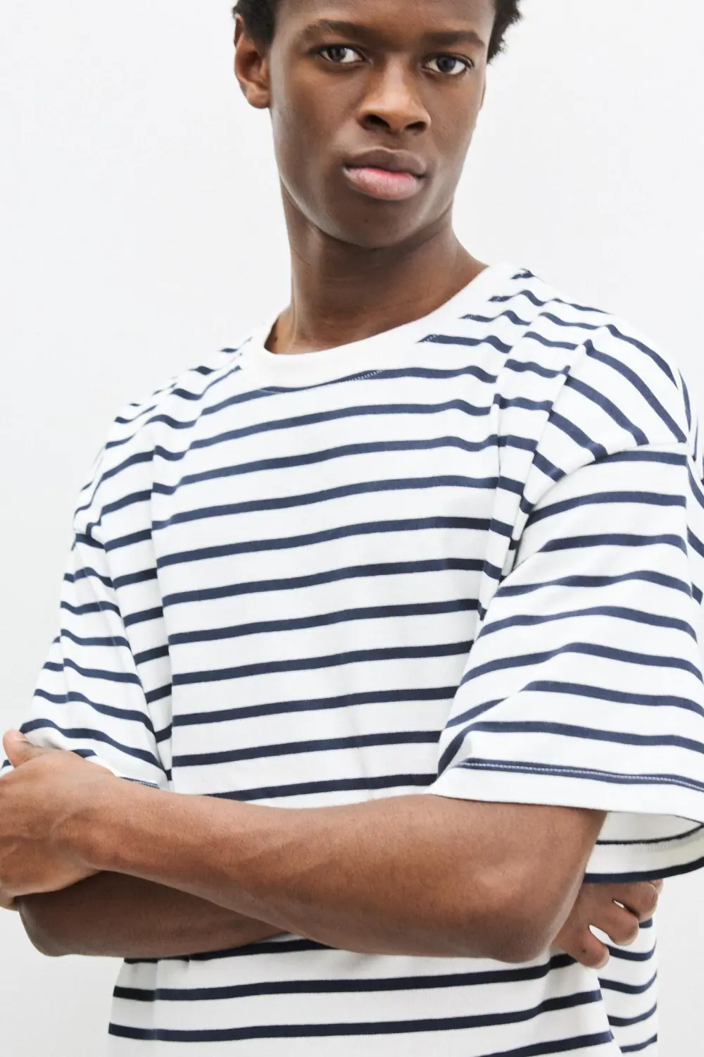 Striped short sleeve T-shirt