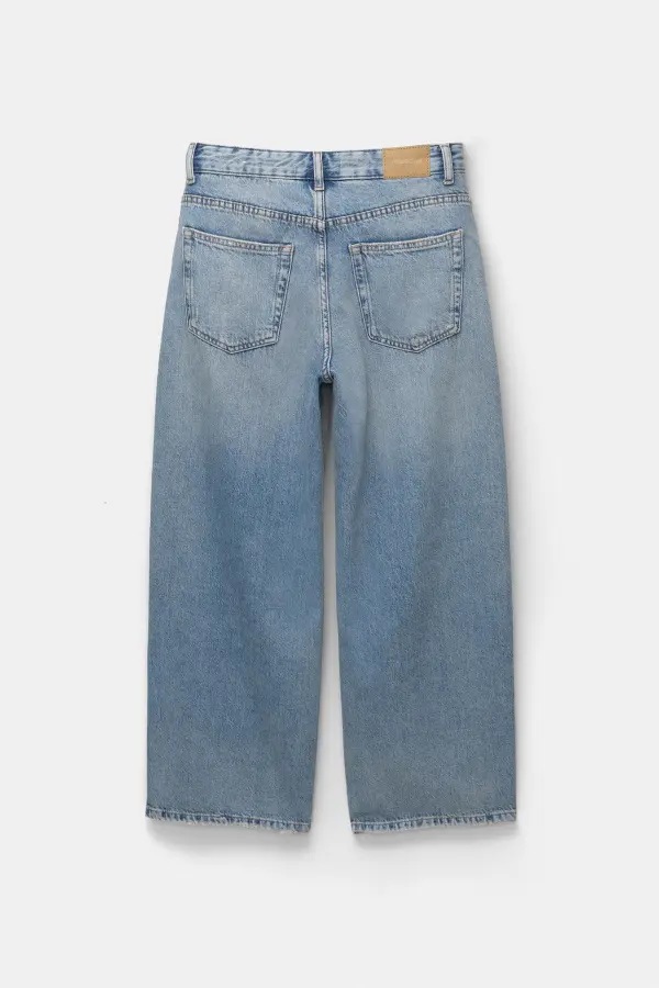 Jeans wide leg cropped