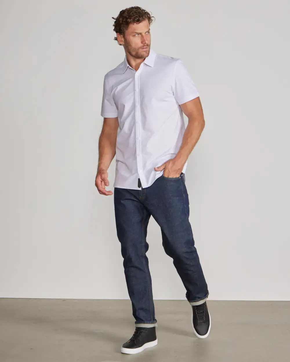 Vista Stretch Short Sleeve Button Down
