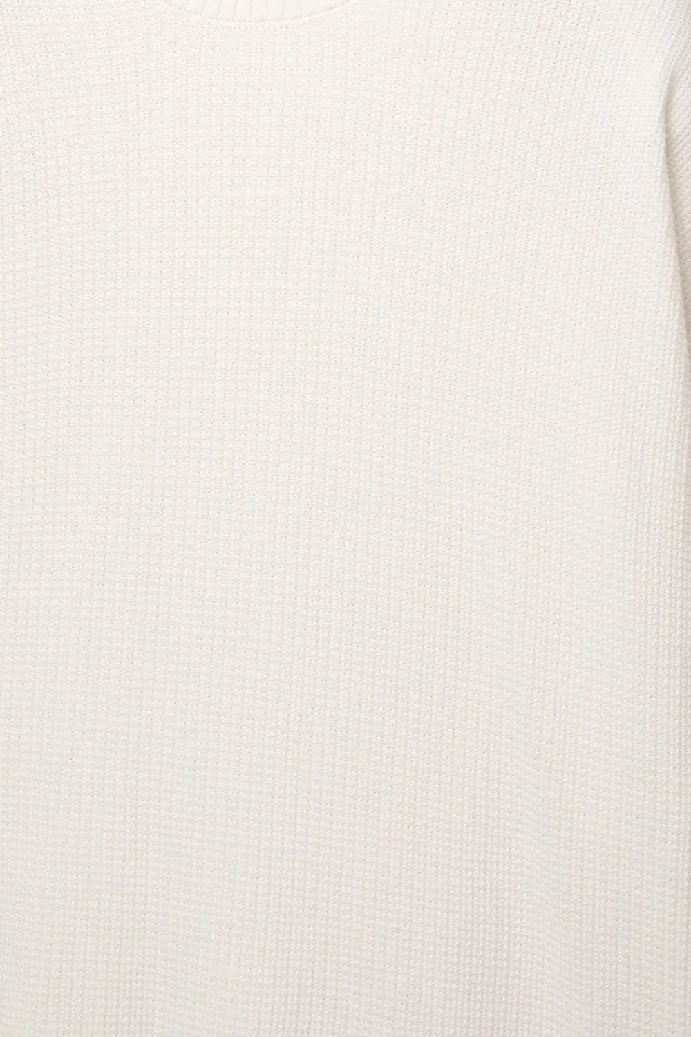 Waffle-knit boxy-fit T-shirt