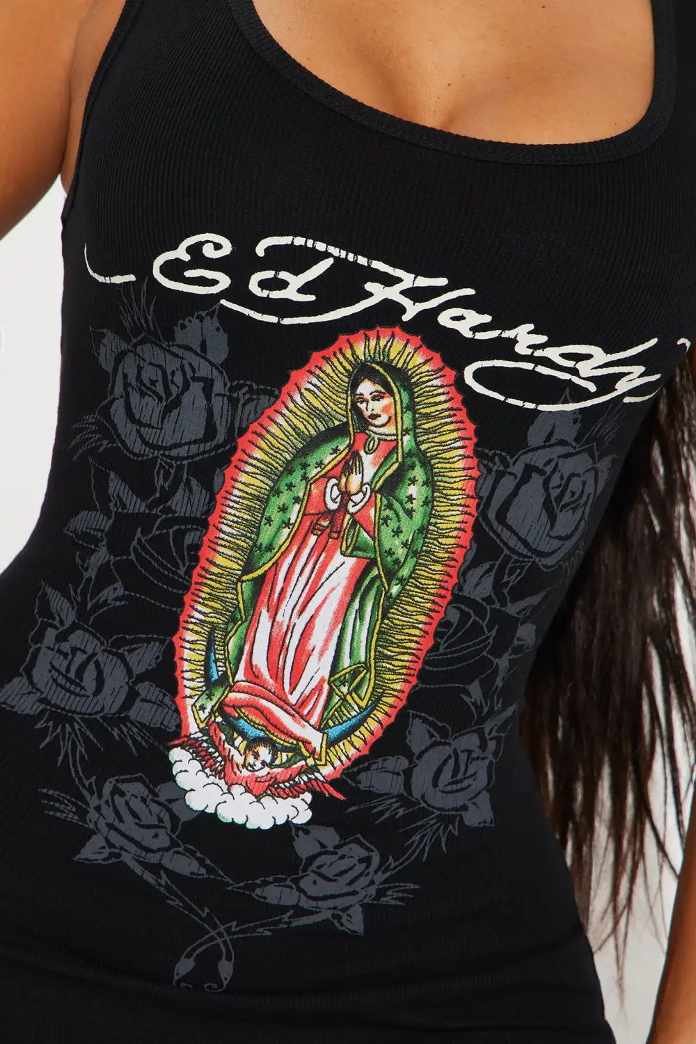 Ed Hardy Mary Maxi Dress - Black