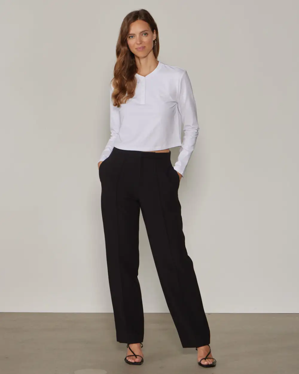 Lux Relaxed Henley Long Sleeve