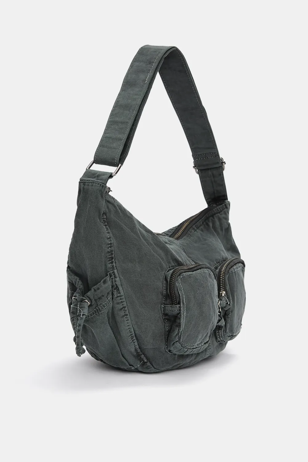 Bolso bandolera canvas bolsillos