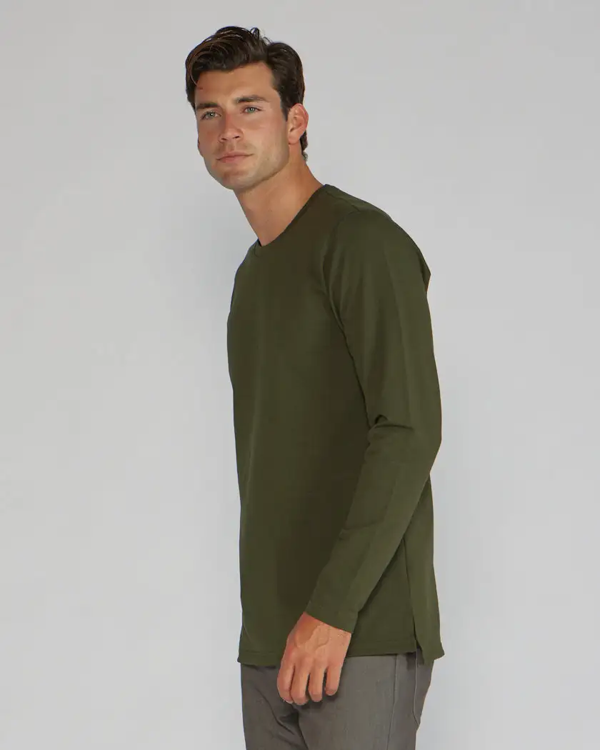 Long Sleeve: Lux Split Hem