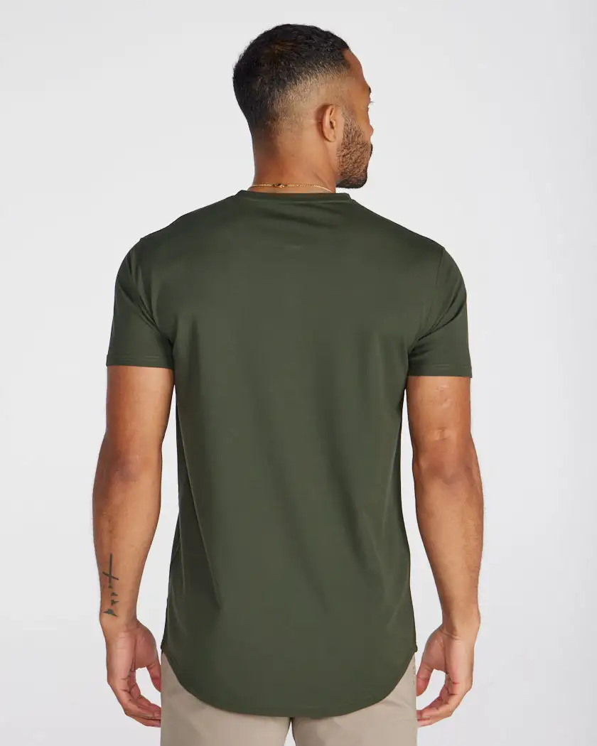 Limitless Short Sleeve Henley Drop-Cut