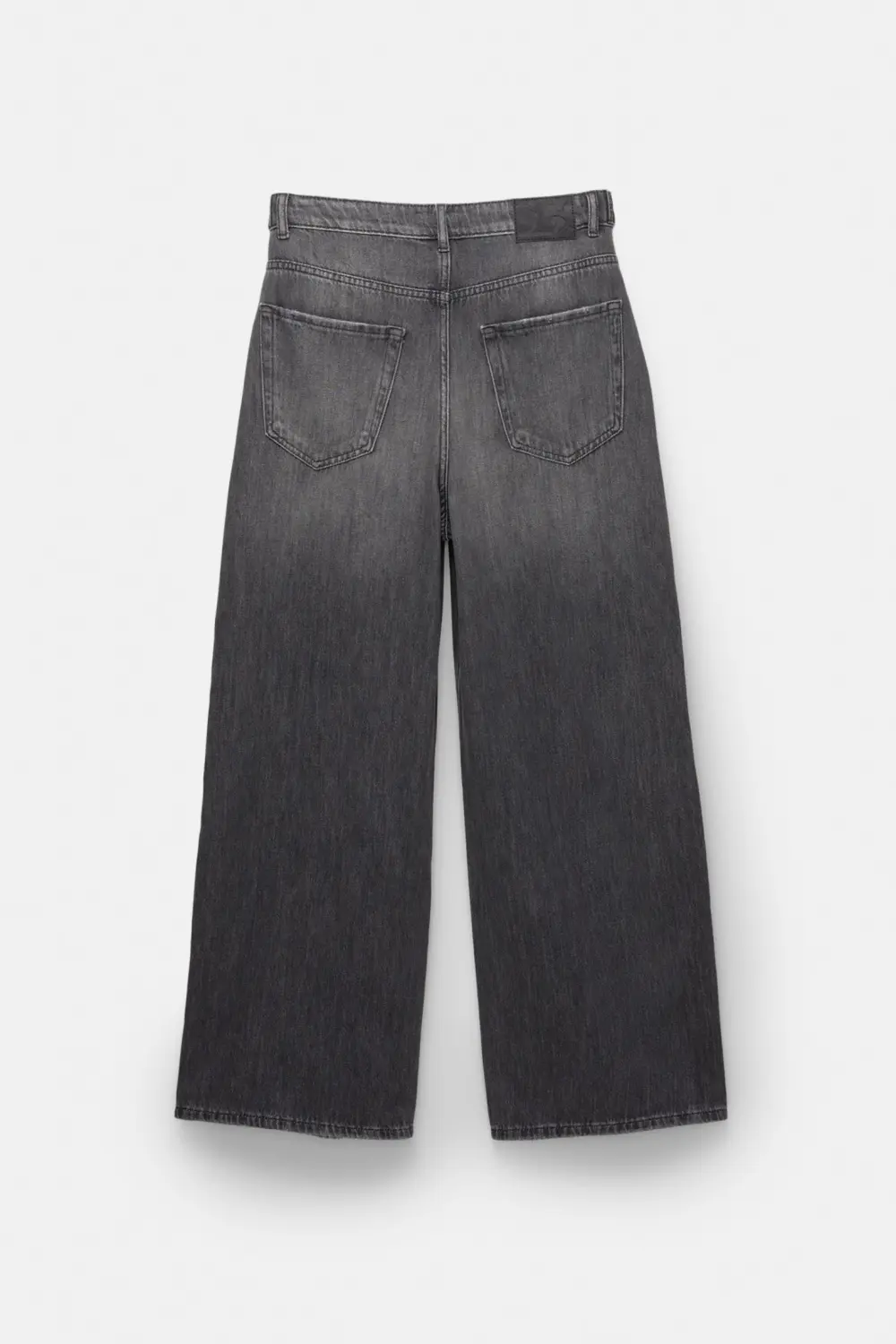 Jeans baggy wide leg detalle trabillas