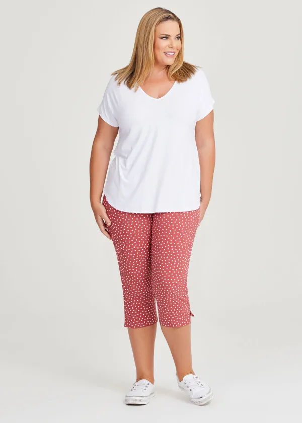 Split Hem Crop Pant