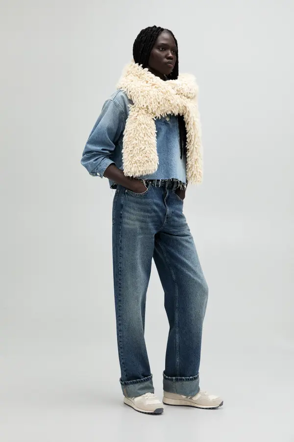 Jeans baggy vuelta bajo