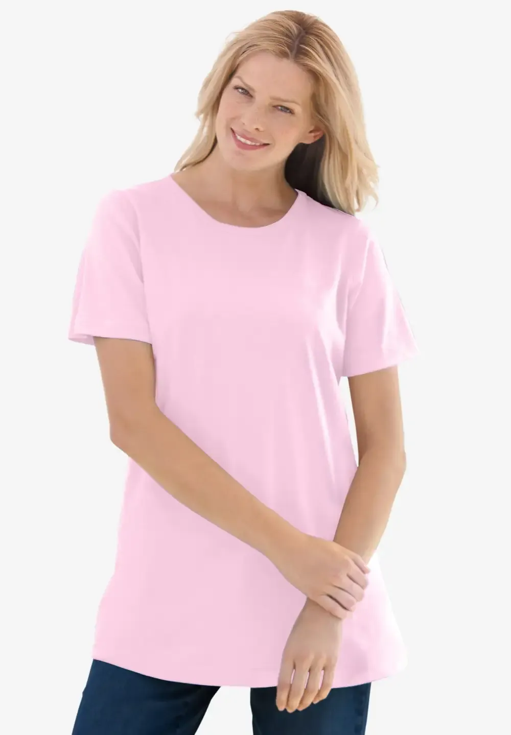 Perfect Short-Sleeve Crewneck Tee