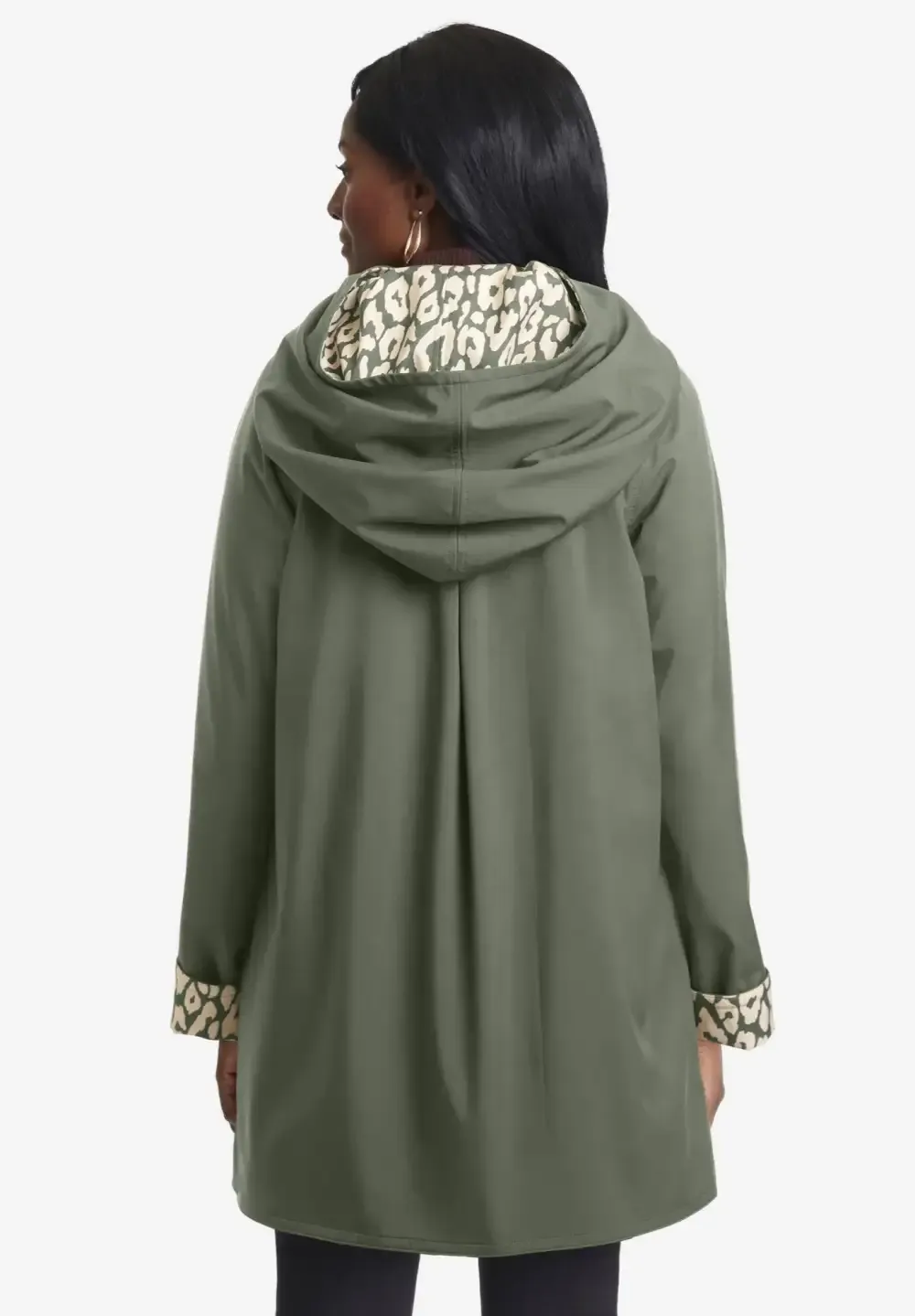 Reversible A-Line Raincoat