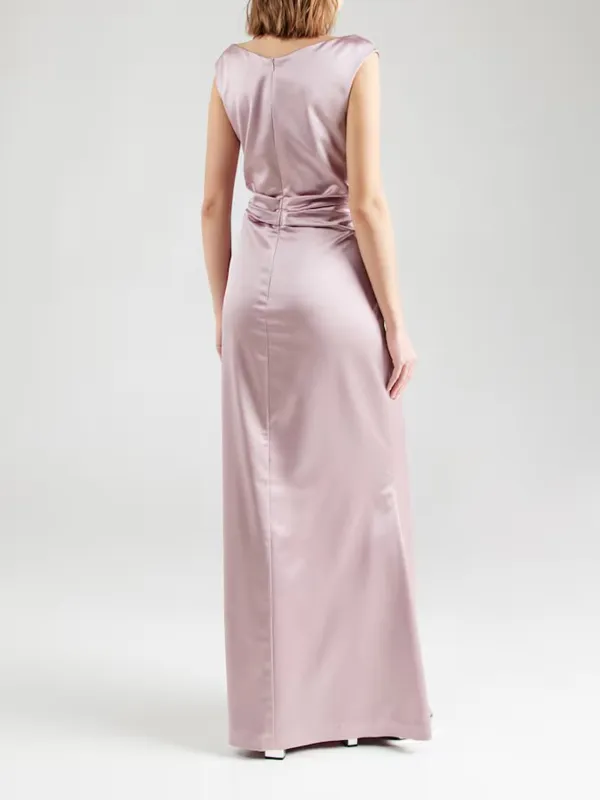 Plain Colored V-neck Casual Style Dress