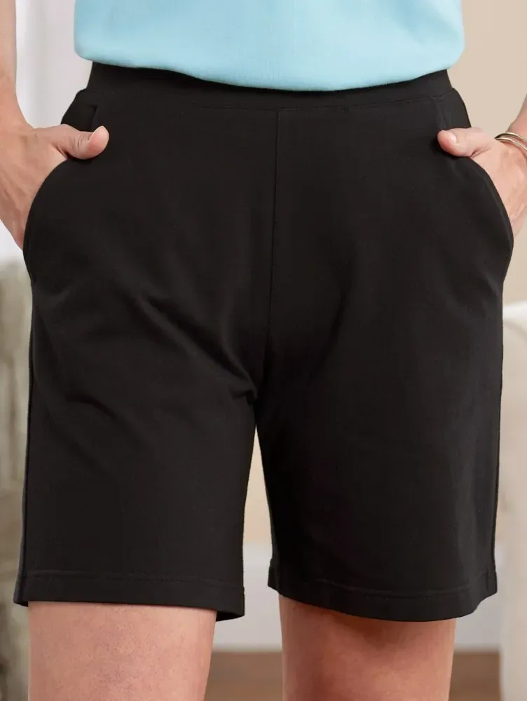 Women's Easy-Fit Pull-On Knit Shorts
