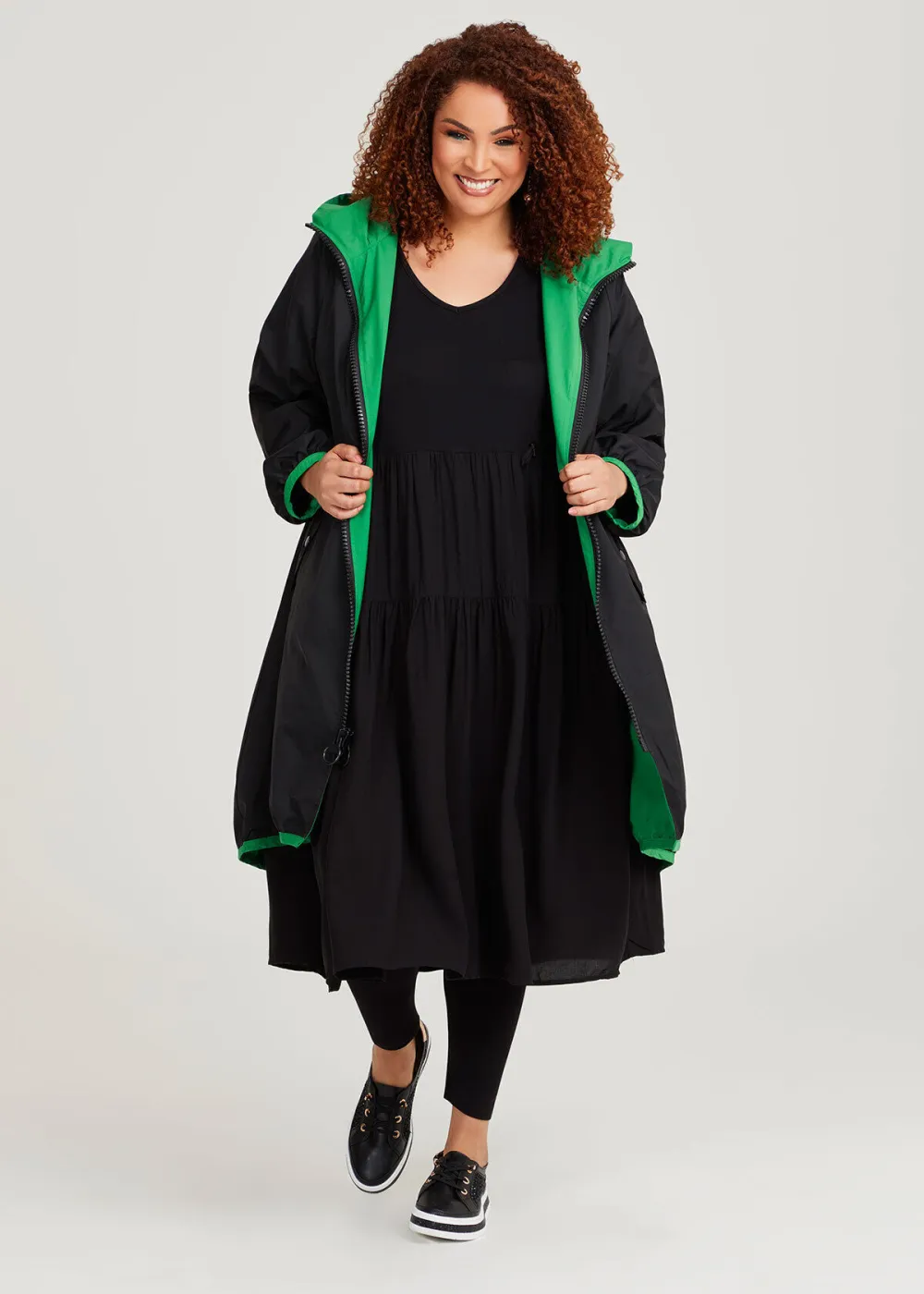 Natural Enya Tier Dress