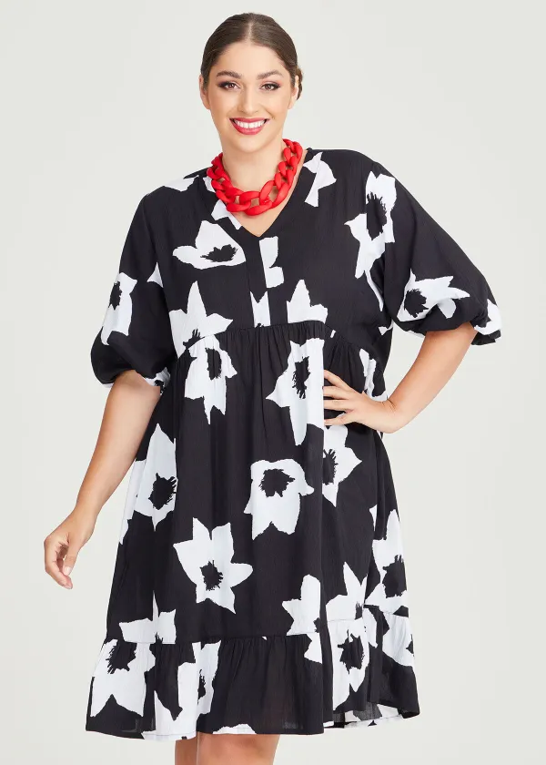 Natural Azalea Tier Dress