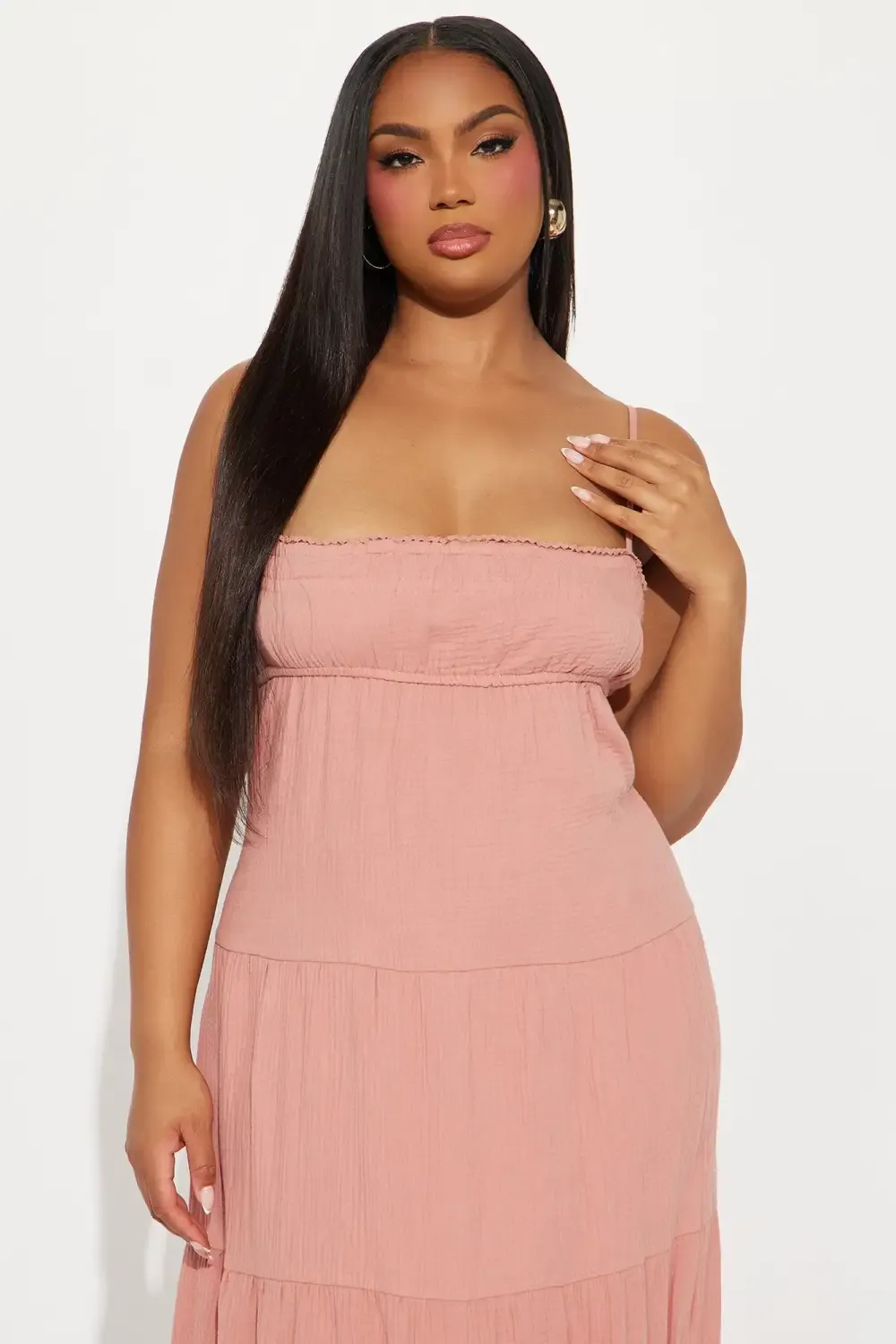 Heidi Flowy Maxi Dress - Marsala