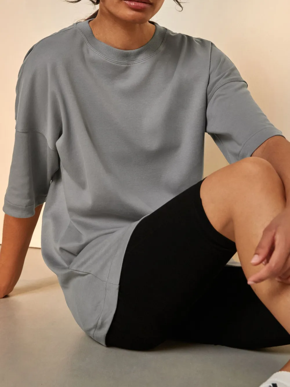 3-Piece Set Of Oversized Pure Cotton T-Shirts