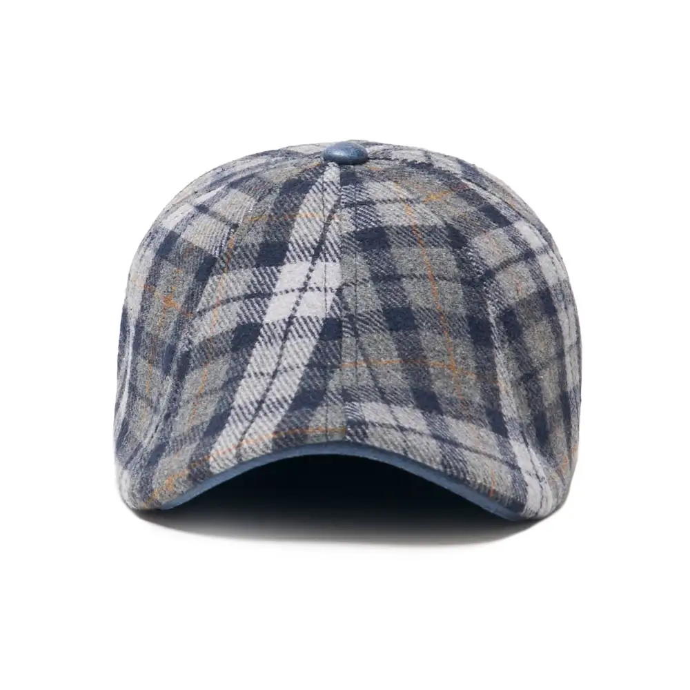 Dustin “The Diamond” Poirier Boston Scally Cap - Blue & Grey Plaid