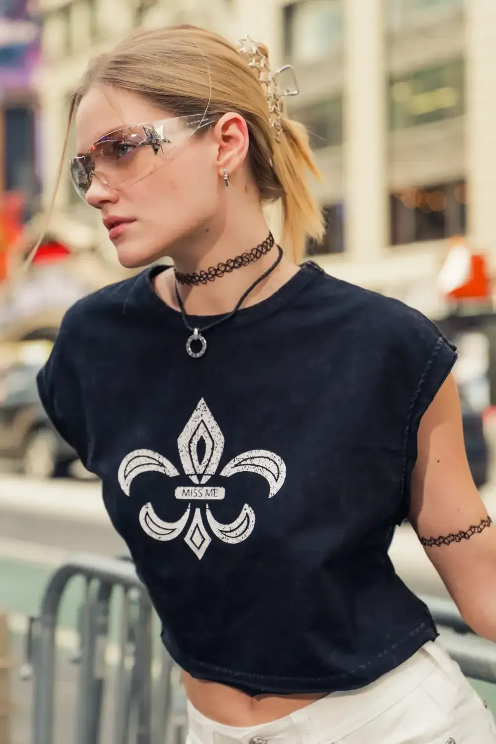 Fleur Muscle Graphic Tee