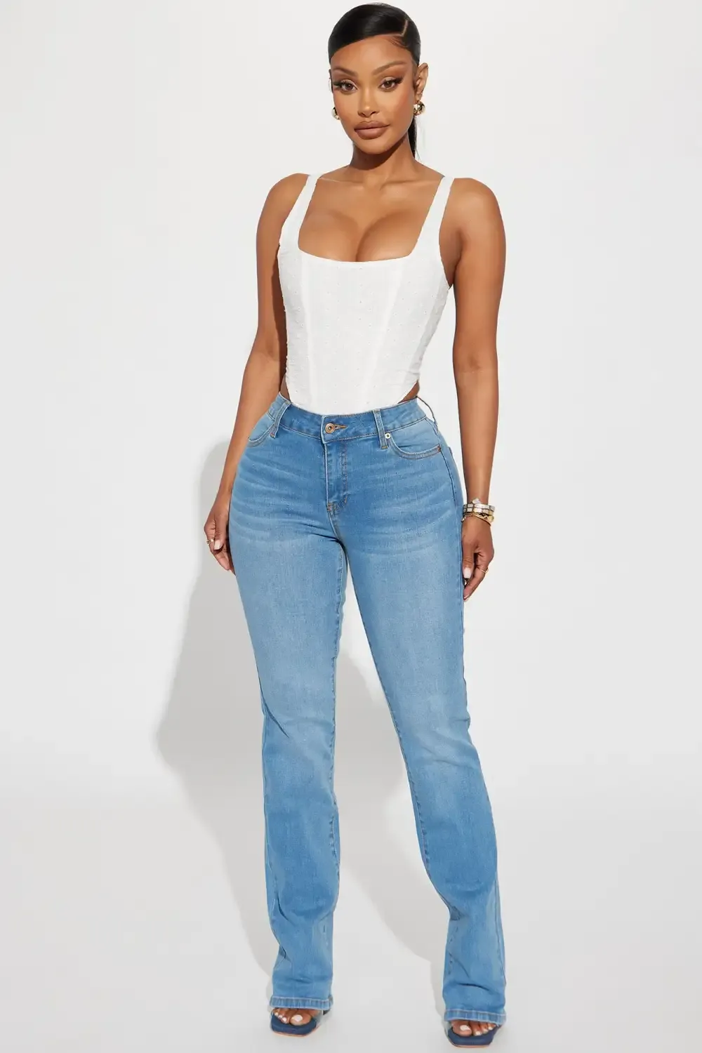 Memphis Stretch Booty Lifter Bootcut Jean - Medium Wash