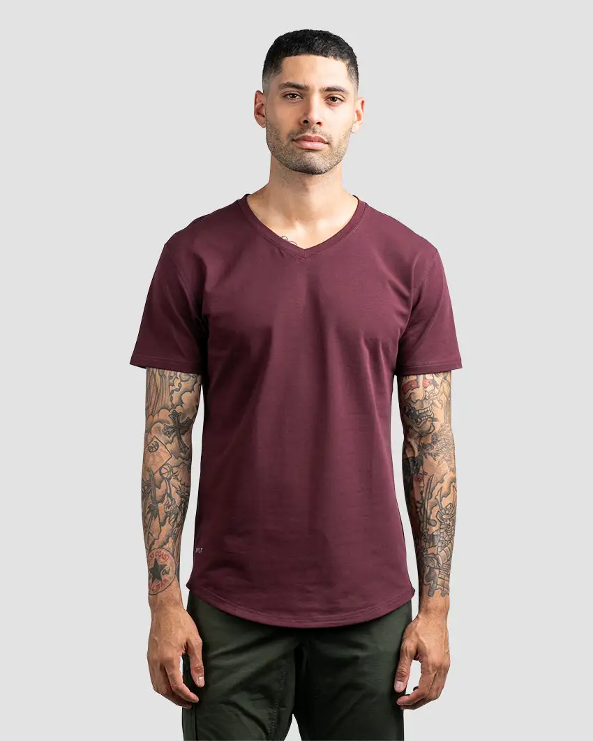 Drop-Cut V-Neck: Lux