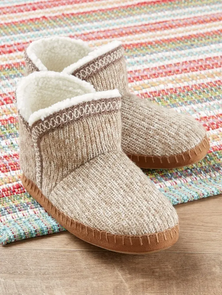 Women's Cozy Sweater-Knit Booties