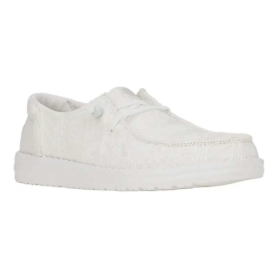 Wendy Crochet Lace - White